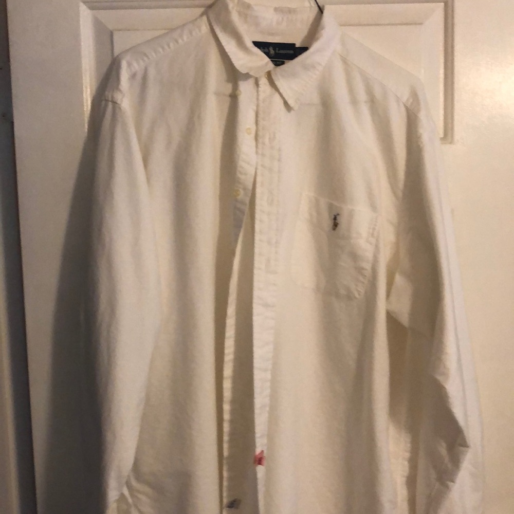 White Button Down With Pocket - image 1